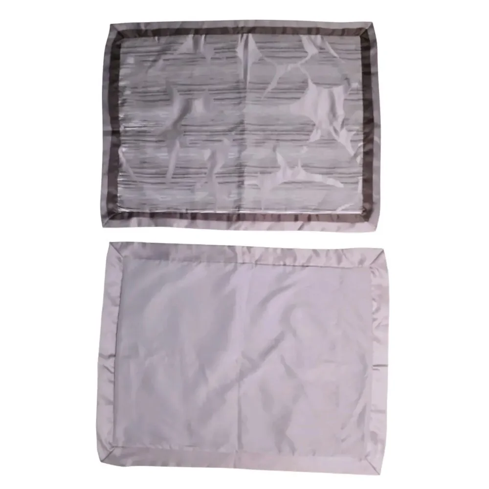 Simply Vera Wang 2 Set Pillow‎ Shams Purple MAUVE Standard Pillowcase Luxe Sheen